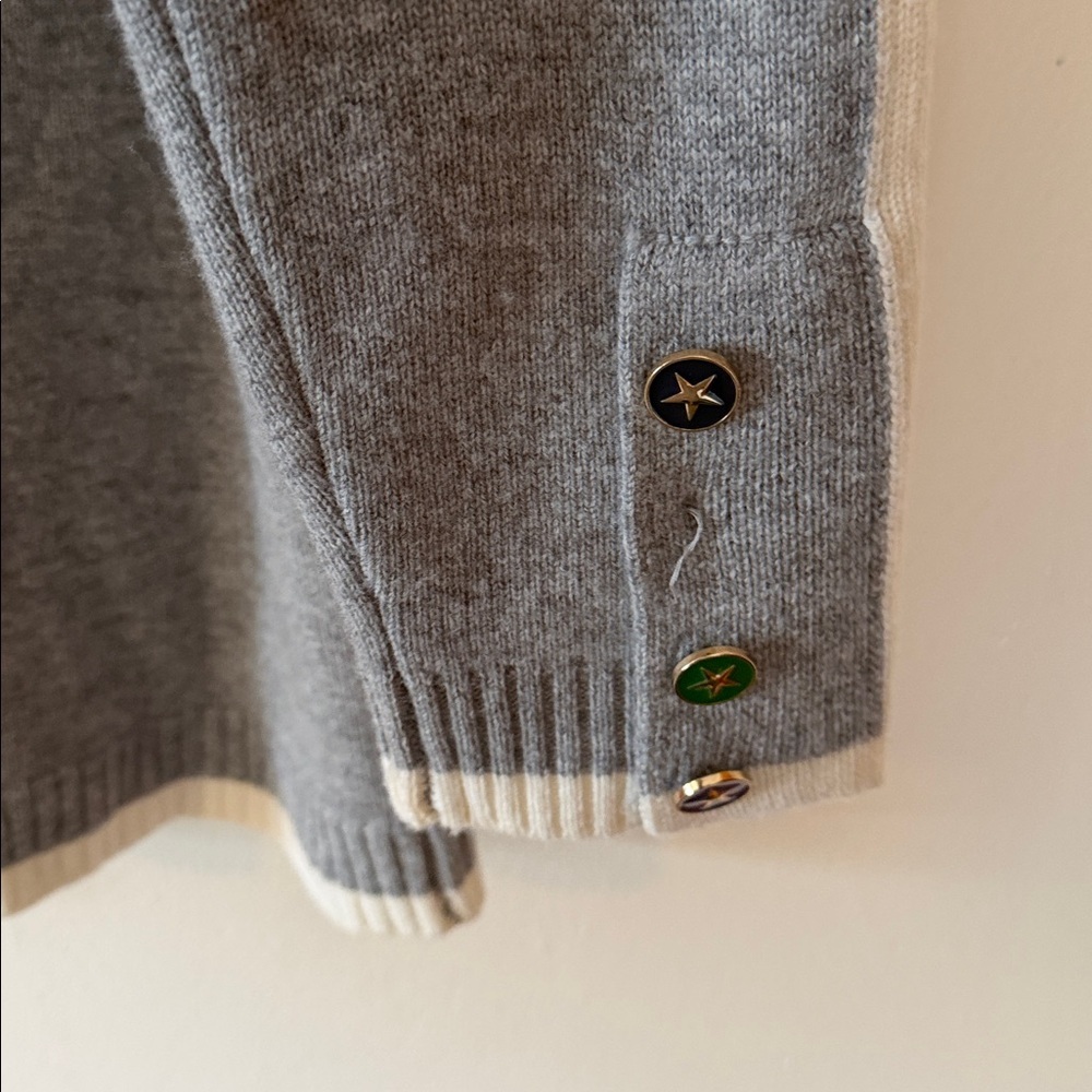 Vilagallo Cardigan Sweater 4 Stripes Size M - Picture 7 of 9